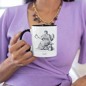 Clio Kleio Greek Goddess Mug *Free Customizable Colour* Mythology Greek Muses Deity Ancient Greece Coffee Tea Cup Gift Vintage
