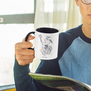 Hermes Greek God Mug *Free Customizable Colour* Mythology Roman God Mercury Deity Ancient Greece Coffee Tea Cup Gift Vintage