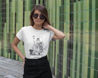 Demeter T-shirt Unisex Damen Männer Kleidung Shirt T-Shirt Griechische Göttin Gott Mythologie Gottheit Römische Göttin Ceres Antikes Griechenland Vintage