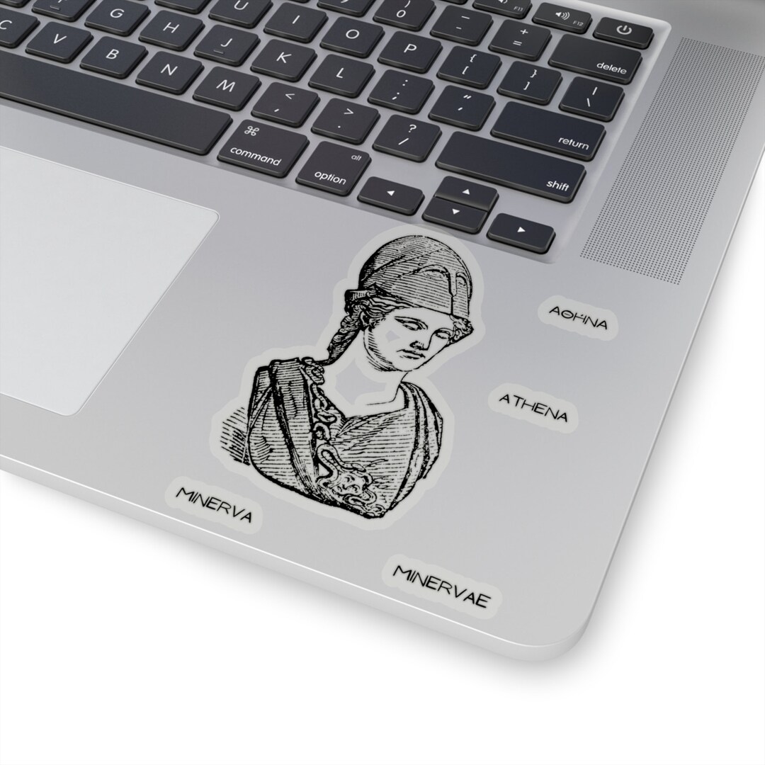 Athena Sticker Vintage Transparent White Greek God Goddess of War ...