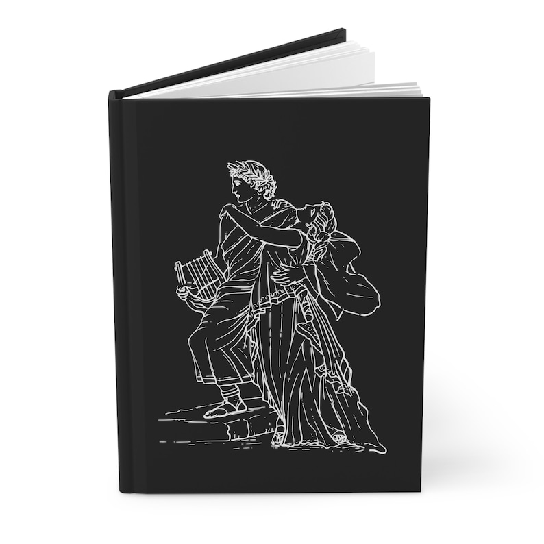 Diario de Orfeo y Eurídice, tapa dura, dios griego, diosa, mitología, antigua Grecia, amor, regalo, gratitud, libro, notas, manifestación, cuaderno imagen 4