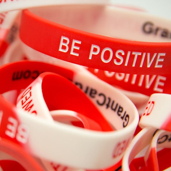 No Negativity/Be Positive Wristband