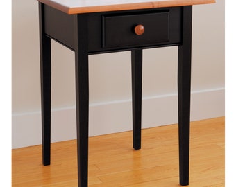 Handcrafted Shaker End Table Made in Maine