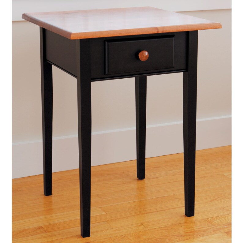 Handcrafted Shaker End Table Made in Maine Etsy