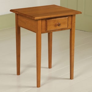 Handcrafted Shaker End Table Made in Maine