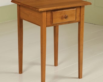 Handcrafted Shaker End Table Made in Maine