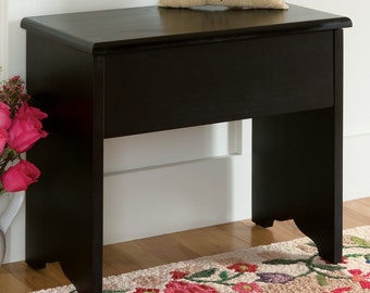 Shaker Small Storage Bench Made in Maine