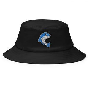 Dolphin Embroidered Flexfit Bucket Hat | Suitable for most head sizes | Perfect summer hat for you and your kids | Festival Hat | Unisex hat