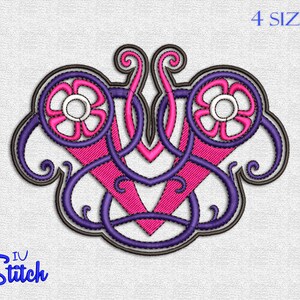 Decorative Celtic Pattern Embroidery Design, 4 Sizes, Multiformat