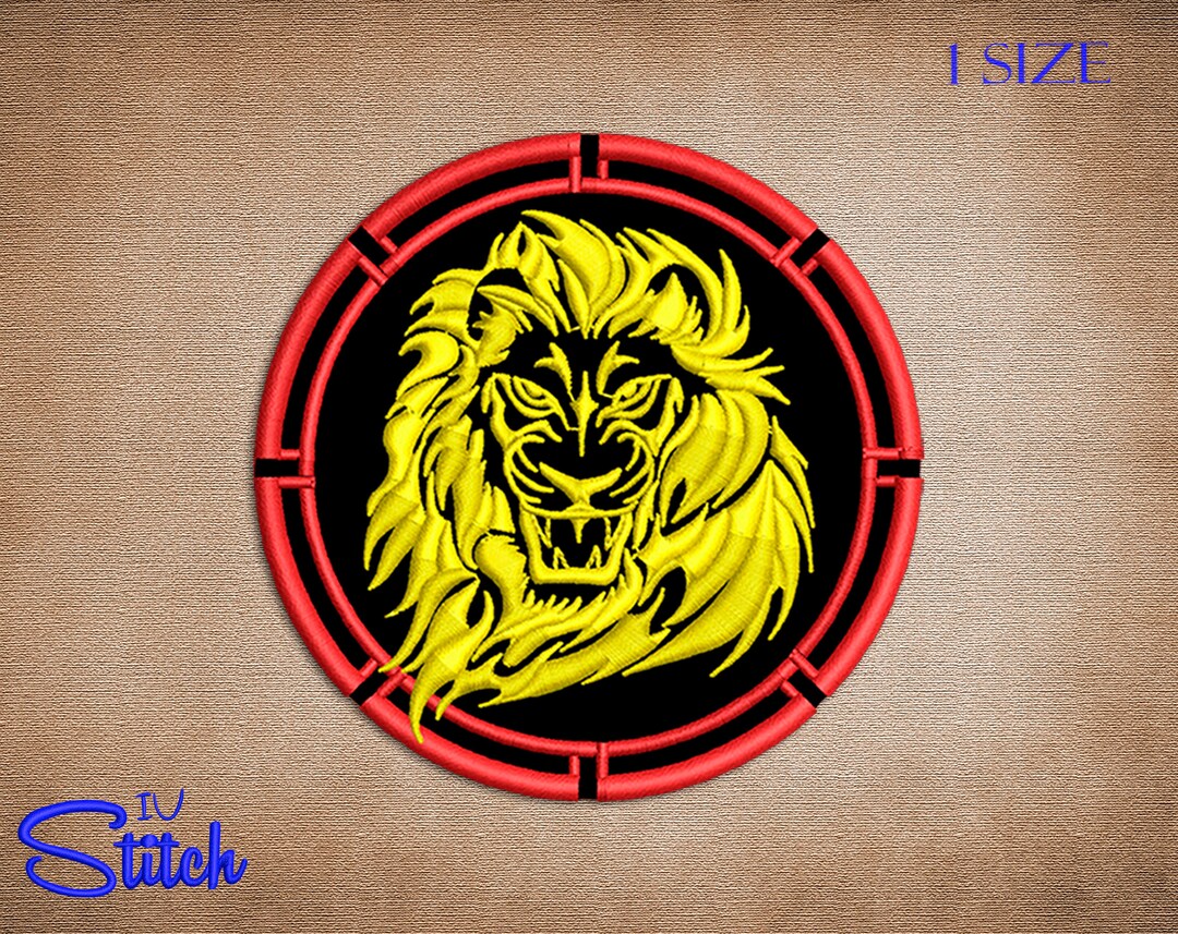 Lion Stare Embroidery Design, 1 Size, Multiformat - Etsy