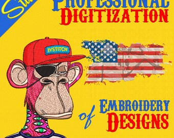 Disegni di ricamo digitalizzati personalizzati