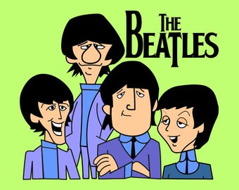 The Beatles Double Sided Garden Flag 12" x 18"