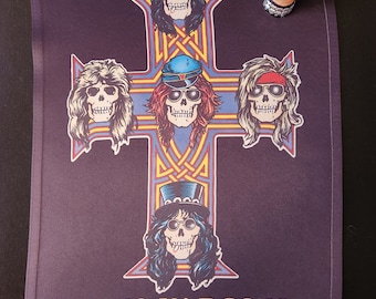Guns & Roses 12" x 18" Double Sided Garden Flag