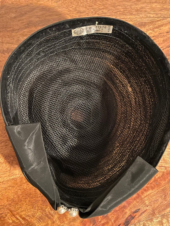 Black Vintage Union made hat Gem