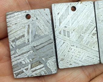 Iron meteorite Natural meteorite carving pendant, Unique Gift ，Space Rock  pendant, Rectangle Meteorite Pendant Necklace