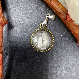 Collar de meteorito de Altái, colgante de meteorito de hierro, joyería, muestra de material de meteorito natural