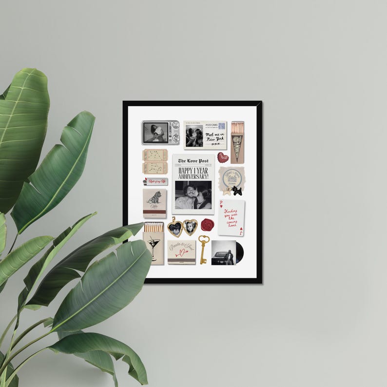 Caja de recuerdos personalizada con diseño de arcoíris para