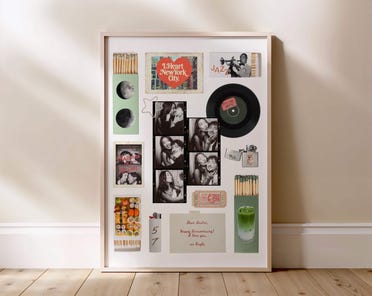 Printable Matchbox Matchbook Couples Custom Poster Personalized