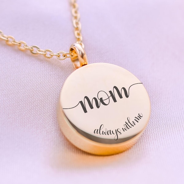 Personalized Urn Necklace, Cremation Jewelry | Fingerprint Jewelry | Personalized Jewelry, Handmade jewelry | Sympathy gift loss of mother