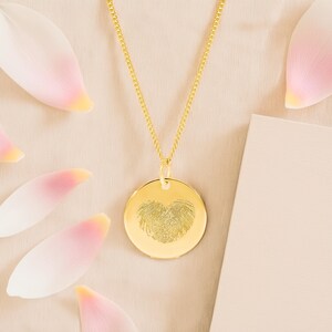 gold fingerprint necklace