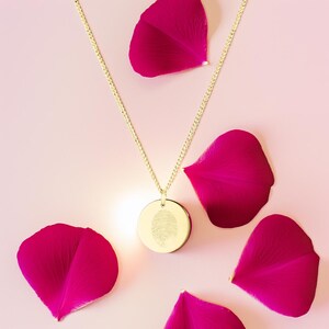 gold fingerprint necklace