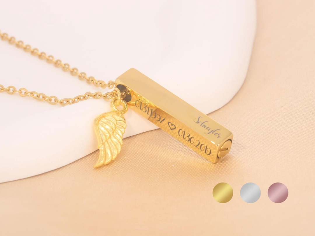 Personalized Urn Necklace, Custom Cremation Jewelry | loss of Mother ...