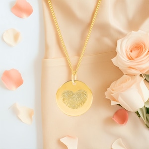 gold fingerprint necklace