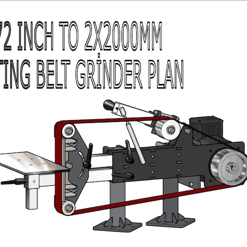 Pivotable Belt Grinder DXF Step Files Plans Etsy India