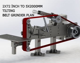 Belt Grinder Tilts 90 Degrees Dxf Step svg Files Etsy