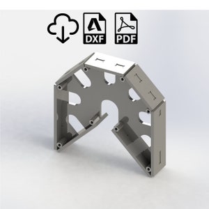 300mm(12inch) 90-45 degree welding square-DXF-plans