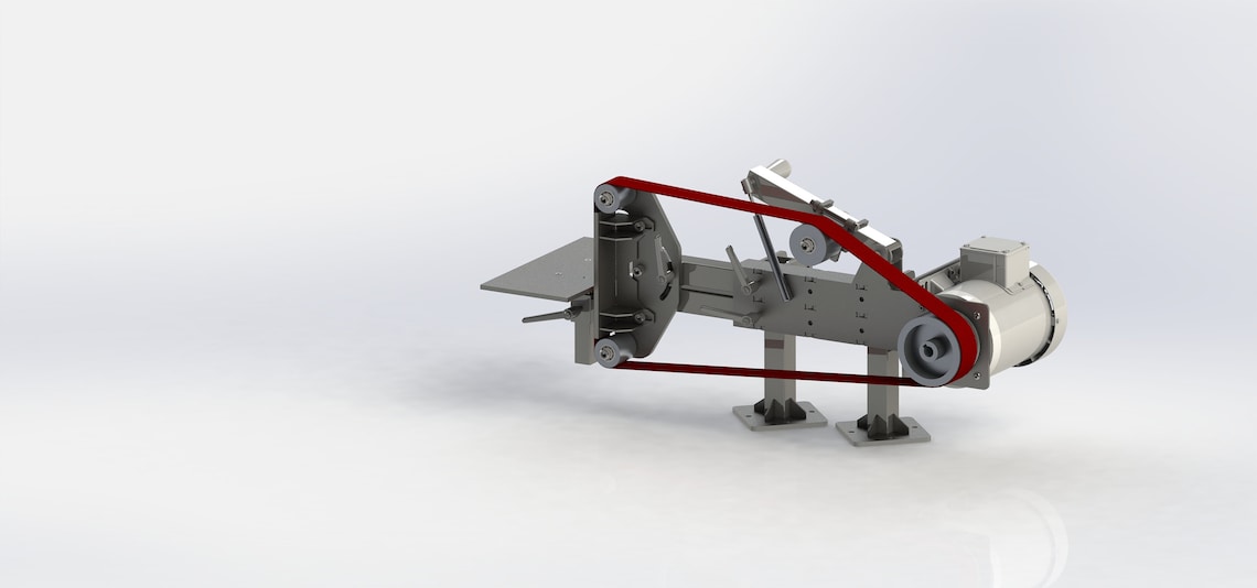 Belt Grinder Tilts 90 Degrees Dxf Step svg Files Etsy