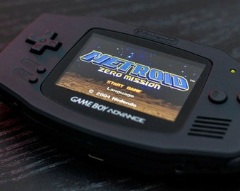 custom Game Boy Advance - Matt Black (Pearl) IPS display