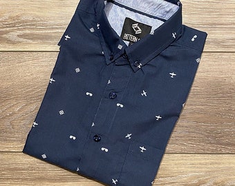 General Aviation Button Down Shirt - Blue