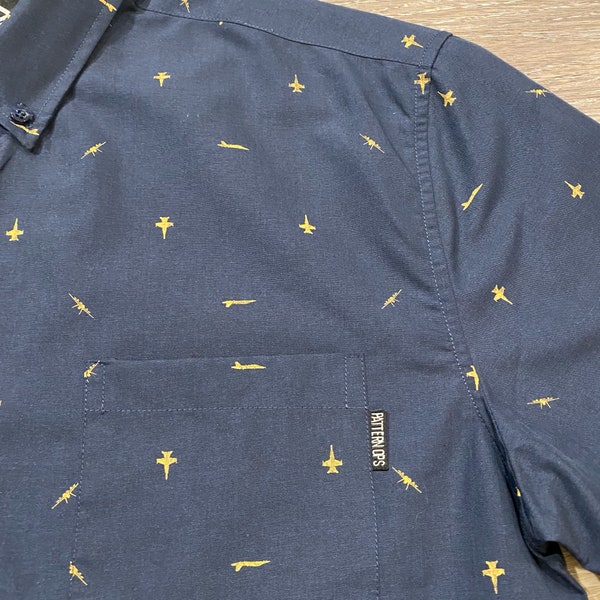 US Navy Blue Angels F-18 Button Down Shirt