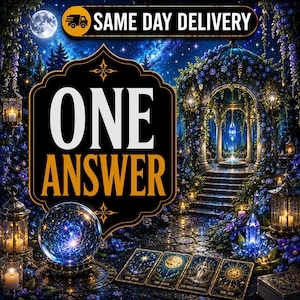 One Card Clarity Reading | Quick Guidance Reading | Personalized Tarot Insight & Spiritual Direction