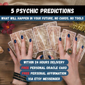 Lectura psíquica 5 predicciones | ¿Qué pasará en tu futuro? Sin tarjetas, sin herramientas | Orientación espiritual precisa, intuitiva y personalizada