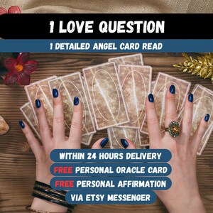 Love Angel Card Reading with Instant One Card Love Insight Personalized Angel Guidance Delivered Fast via Etsy Messenger