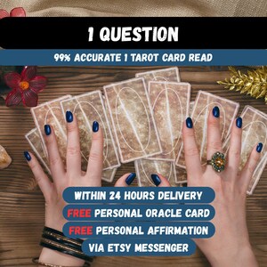 Lecture de cartes de tarot le jour même avec aperçu instantané d'une seule question Orientation rapide et précise Consultation numérique de clarté rapide