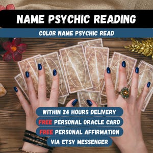 Name Psychic Reading Color Name Insight | Personalized Spiritual Analysis & Intuitive Guidance | No Tools And No Cards
