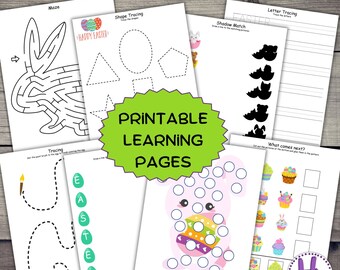 Easter Activity Pack: Kids Games, Mazes, Dot Art (PDF Download)