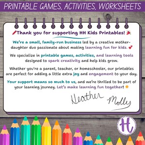 Camping Secret Message Decode Pages: Kids Learning Worksheet Activity (PDF) image 5