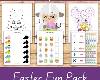 Easter Activity Worksheets, Easter Games, Easter Printable, kids activity printable