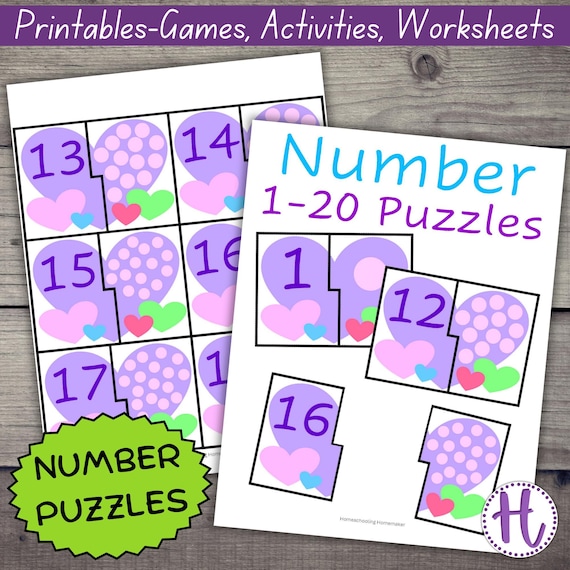 Puzzle numerici di San Valentino, puzzle di conteggio e