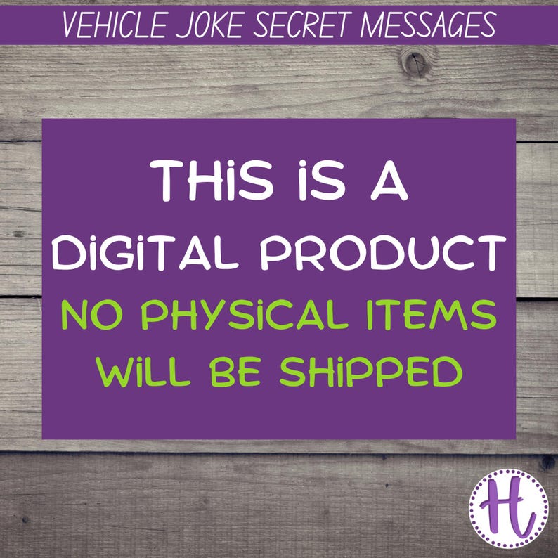 Vehicle Secret Message Decoder, Jokes & Riddles (PDF Pattern) - Etsy