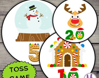 Christmas Toss Game for Kids: Fun Printable Activity (PDF)