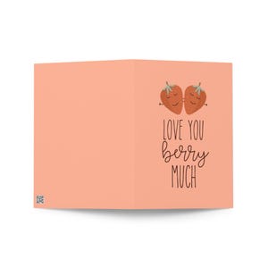Carte de Saint-Valentin aux baies