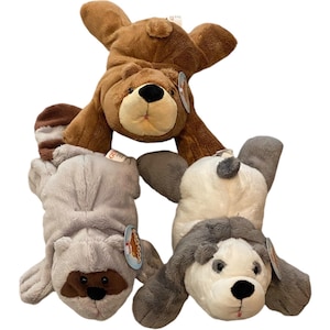 Set of 3 Gund Scoops 8&quot; Plushie Stuffed Animals Panda Bear Raccoon Plush NWT