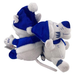 Vtg Disney Winter Wonderland Mickey Mouse & Tigger Plush Lot Blue White Retired image 7