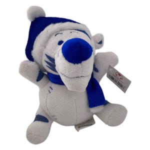 Vtg Disney Winter Wonderland Mickey Mouse & Tigger Plush Lot Blue White Retired image 11