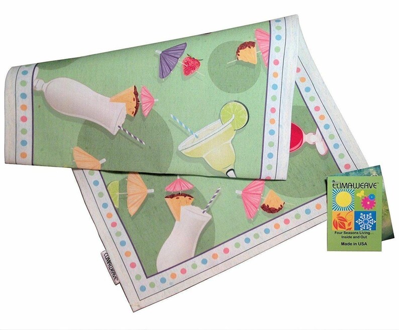 Indoor Outdoor Summer Fun Table Runner Margaritaville Cloth Topper ...